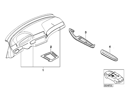 Genuine BMW 51437901803 E46 Armrest,Aluminium, Black Cube, Rear Left HELLBEIGE (Inc. 318Ci, 330Cd & 320Ci) | ML Performance UK UK Car Parts