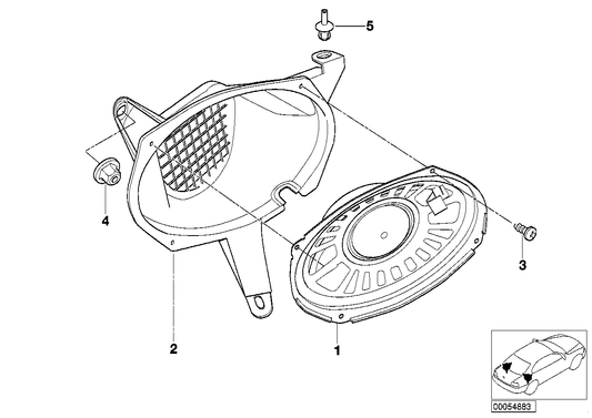 Genuine BMW 65138381562 E46 Adaptor Right HARMAN KARDON (Inc. 330i, 330xd & 323i) | ML Performance UK Car Parts