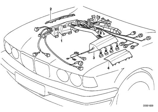 Genuine BMW 12521733393 E38 Covering Upper Left (Inc. 740i, 730i & 730iL) | ML Performance UK UK Car Parts