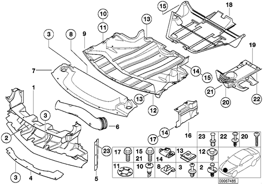 Genuine BMW 51717009443 E52 Sealing, Cooling-Air Duct (Inc. Alpina V8 & Z8) | ML Performance UK UK Car Parts
