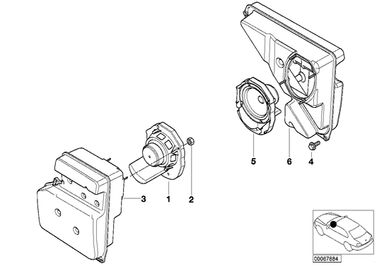 Genuine BMW 65138380571 E52 Loudspeaker Box, Left (Inc. Alpina V8 & Z8) | ML Performance UK UK Car Parts