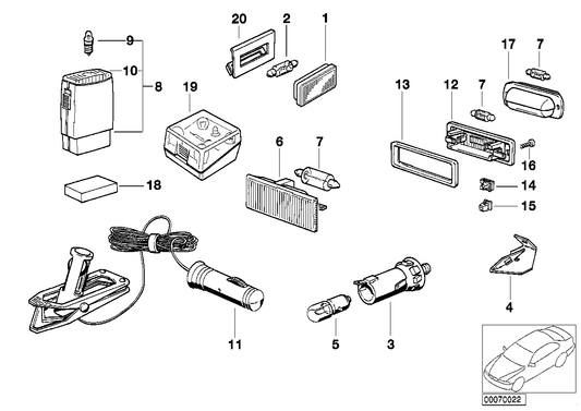 Genuine BMW 61311376310 E30 E24 Switch (Inc. M635CSi, 628CSi & M6) | ML Performance UK Car Parts
