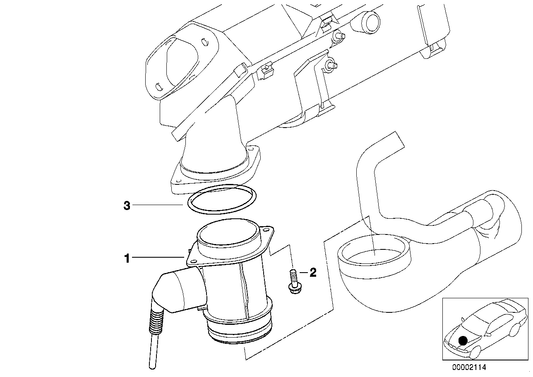 Genuine BMW 13622246084 E38 E36 E39 Mass Air Flow Sensor (Inc. 325tds, 325td & 725tds) | ML Performance UK UK Car Parts