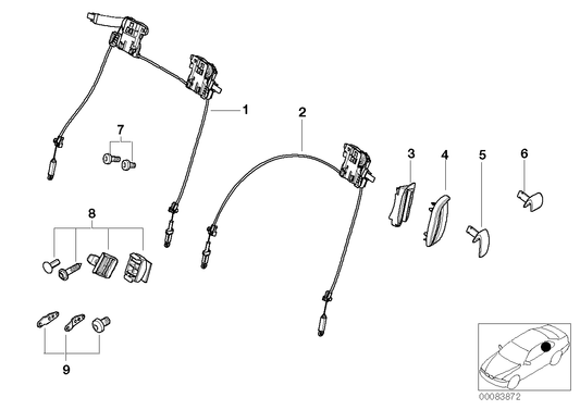 Genuine BMW 52108242840 E46 Covering Right HELLBEIGE (Inc. 320Ci, 328Ci & 318Ci) | ML Performance UK Car Parts