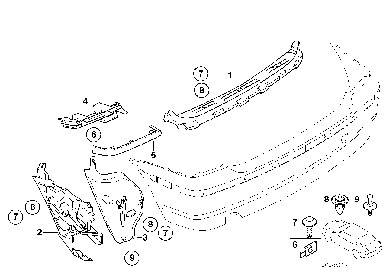 Genuine BMW 51127052043 E46 Finisher, Rear Light, Primed Left (Inc. 320td, 316ti & 318td) | ML Performance UK Car Parts