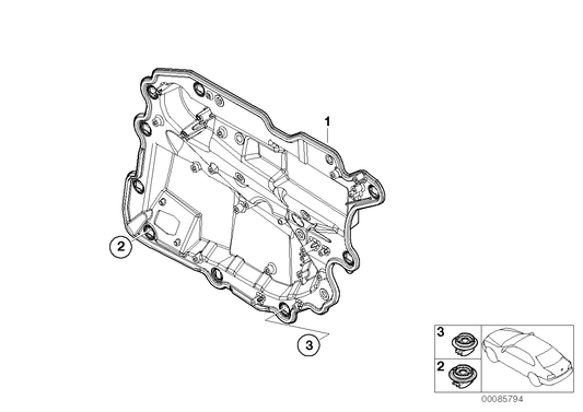 Genuine BMW 51427181070 E66 Carrier, Door Rear Right (Inc. 730Ld, 760Li & 740Li) | ML Performance UK UK Car Parts