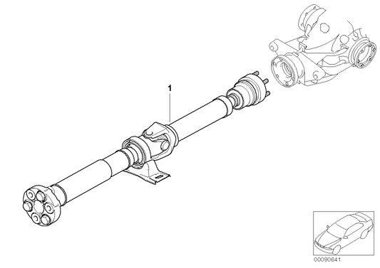 Genuine BMW 26107573579 E60 E61 Manual Drive Shaft Transmission L=1716mm (Inc. 523i & 525i) | ML Performance UK UK Car Parts