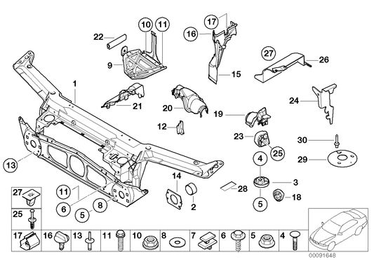 Genuine BMW 51718234797 E46 Left Steering Gear Cover (Inc. 318d, 330Cd & 316i 1.6) | ML Performance UK UK Car Parts