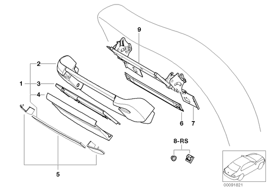 Genuine BMW 52108215103 E38 Repair Kit (Inc. 735iL, 750iLS & 730d) | ML Performance UK UK Car Parts
