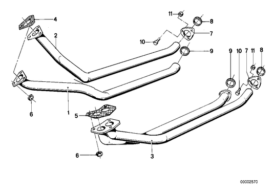 Genuine BMW 18111177326 E28 Exhaust Pipe (Inc. 520i & 525e) | ML Performance UK UK Car Parts