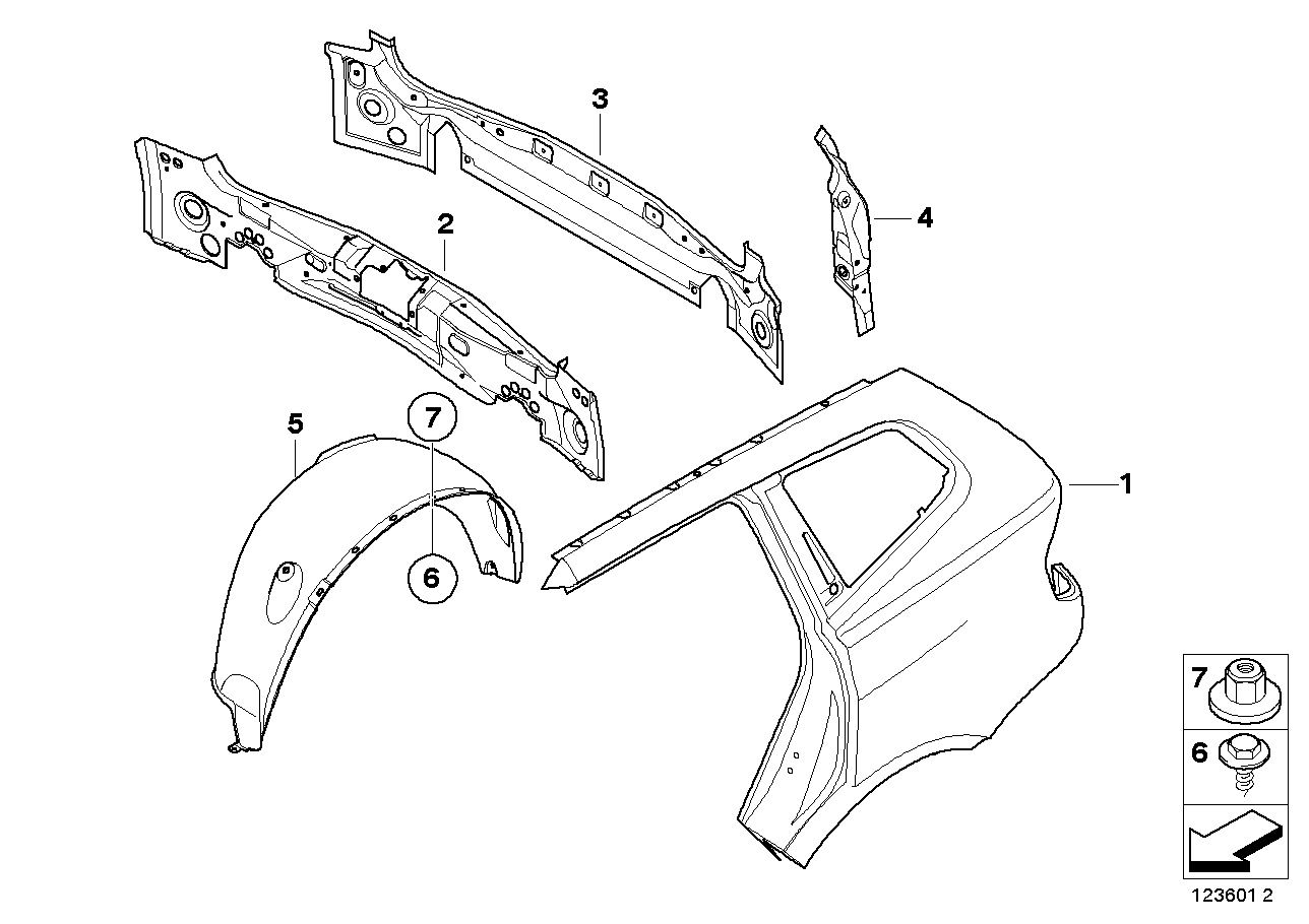 Genuine BMW 41213404478 E83 Right Interior Column D (Inc. X3) | ML Performance UK UK Car Parts