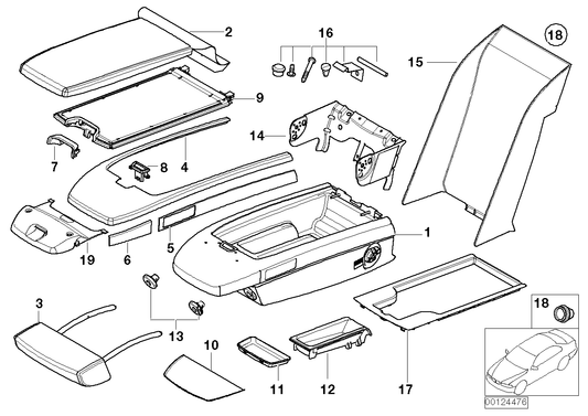 Genuine BMW 52207124697 E66 E65 E67 Cover SCHWARZ (Inc. 750i, 730Li & 735Li) | ML Performance UK UK Car Parts