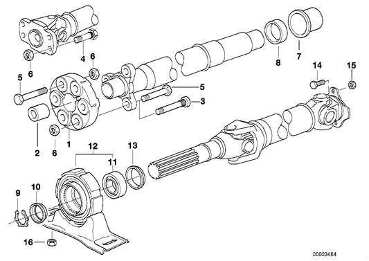 Genuine BMW 26121227660 E36 E38 Center Mount (Inc. 318i, 730iL & 318is) | ML Performance UK UK Car Parts