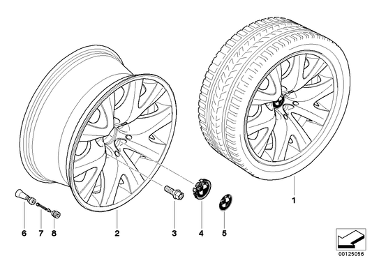 Genuine BMW 36116761556 E65 E66 Light Alloy Rim 10JX19 ET:24 (Inc. 760Li, 745Li & 730Li) | ML Performance UK UK Car Parts