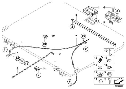 Genuine BMW 51477029030 E53 Engagement Hook, Loading Floor, Right (Inc. X5 4.6is, X5 4.4i & X5 3.0i) | ML Performance UK Car Parts