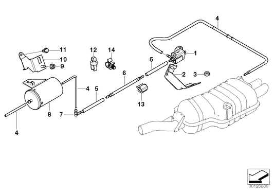 Genuine BMW 18107502473 E46 Bracket, Vacuum Accumulator (Inc. 325Ci, 330i & 330Ci) | ML Performance UK UK Car Parts