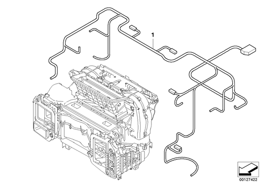 Genuine BMW 61126934976 E63 E64 Set Of Cables For Auto. Air Conditioning (Inc. 645Ci, 635d & 630i) | ML Performance UK UK Car Parts
