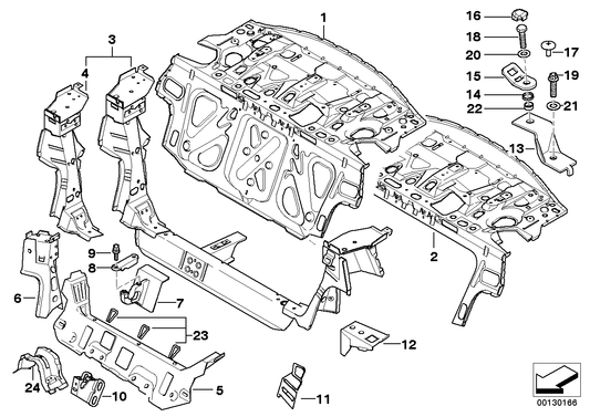 Genuine BMW 41147004831 E46 Centre Backrest Bearing Bracket (Inc. 330xd, 323i & 316i) | ML Performance UK UK Car Parts