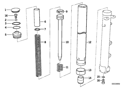 Genuine BMW 31422312831 Stanchion (Inc. R 100 R) | ML Performance UK UK Car Parts
