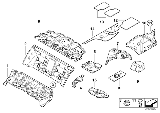 Genuine BMW 51487116987 E66 E67 Sound Insulation, Antenna, Left (Inc. 745LiS, 745Li & 730Li) | ML Performance UK UK Car Parts