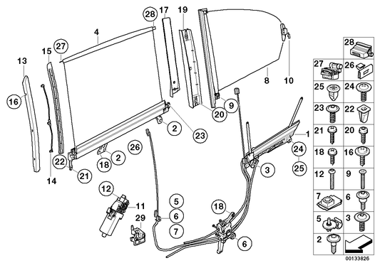 Genuine BMW 51167012898 E65 Brush Cable Unit, Right (Inc. 735i, 745d & 760i) | ML Performance UK UK Car Parts