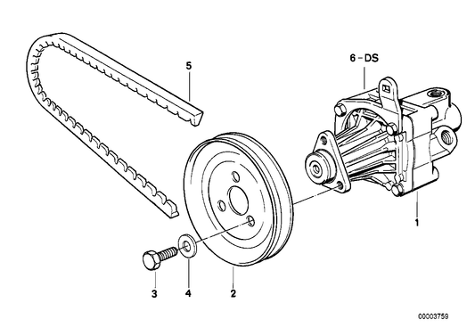 Genuine BMW 32411135880 E30 E36 E31 Gasket Set Vane Pump ZF (Inc. 320is, 325is & 520i)