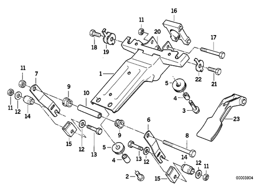 Genuine BMW 32311158447 E34 E32 E31 Securing Plate, Right (Inc. 525tds, 735i & 525i) | ML Performance UK Car Parts