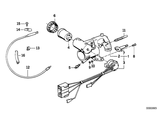 Genuine BMW 61321374967 E30 Ignition Switch (Inc. 318i, 318is & 325ix)