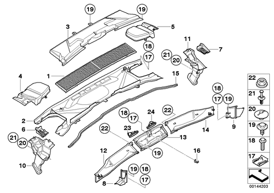 Genuine BMW 64316956425 E84 E90 E91 Water Drain, Left (Inc. X1 18d, 118d & 116i) | ML Performance UK UK Car Parts