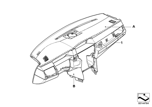 Genuine BMW 51457967231 E60 E61 Trim Panel Dashboard, Leather INDIVIDUAL (Inc. 540i, 528i & 525xi) | ML Performance UK UK Car Parts
