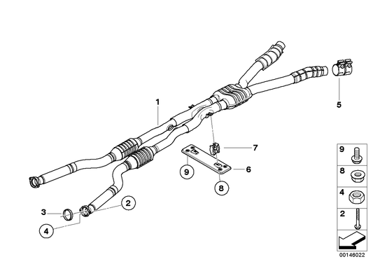 Genuine BMW 18307836547 E63 E64 Rp-Catalytic Converters With Muffler (Inc. M6) | ML Performance UK UK Car Parts