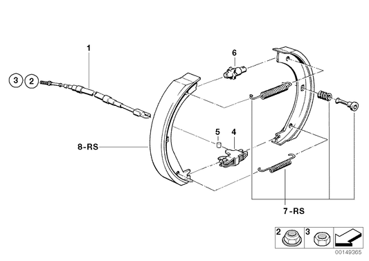 Genuine BMW 34411160134 E36 Bowden Cable (Inc. 323i, M3 & 318is)