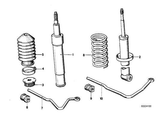 Genuine BMW 33521124971 E12 Shock Absorber, Rear BILSTEIN (Inc. 535i, 525 & 528i) | ML Performance UK UK Car Parts
