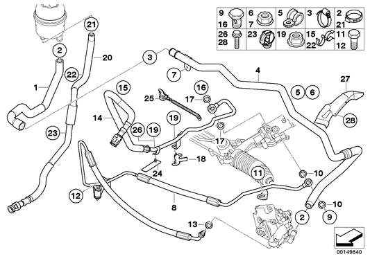 Genuine BMW 32416765724 E60 E63 Radiator Return Line (Inc. 545i, 540i & 645Ci) | ML Performance UK UK Car Parts