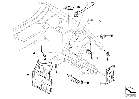 Genuine BMW 41008041427 E85 E86 Bracket, Expansion Tank (Inc. Z4 M3.2) | ML Performance UK UK Car Parts