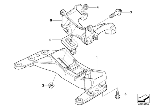 Genuine BMW 22317840415 E90 E92 E93 Transmission Supporting Bracket (Inc.  & M3) | ML Performance UK Car Parts