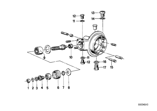 Genuine BMW 33121230244 Needle Bearing 15X32X17 (Inc. R75/5, R90S & R60/5) | ML Performance UK UK Car Parts
