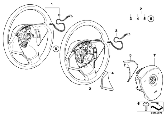 Genuine BMW 32306884326 E83 Airbag Module, Driver's Side (Inc. X3) | ML Performance UK UK Car Parts