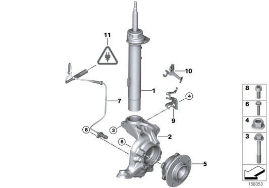 Genuine BMW 34526870075 E93 E87 Dsc Pulse Generator, Front (Inc. 318i, 135i & 328i)