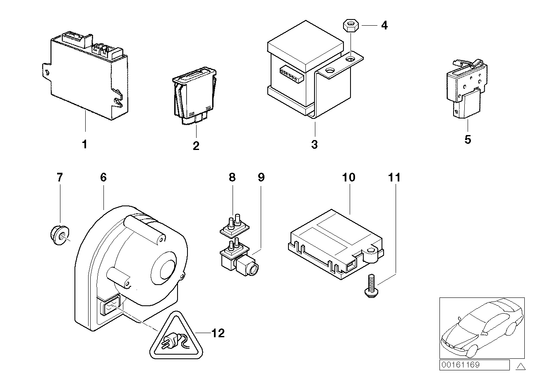 Genuine BMW 65756923210 E36 Inclination Indicator (Inc. Z3 2.0, Z3 2.2i & Z3 M) | ML Performance UK UK Car Parts