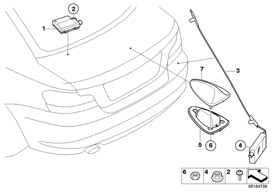 Genuine BMW 65209122100 E88 Gps Antenna (Inc. 135i, 120d & Cooper S) | ML Performance UK UK Car Parts