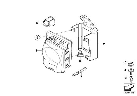 Genuine BMW 66316770000 E66 E60 E61 Acc-Sensor (Inc. 535d, 730i & 550i) | ML Performance UK UK Car Parts