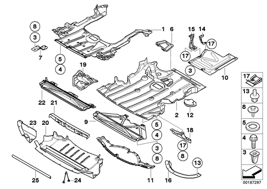 Genuine BMW 51757059387 E90 E92 E91 Engine Comp. Shield., Underride Prot. (Inc. 320d, 318d & 335d) | ML Performance UK UK Car Parts
