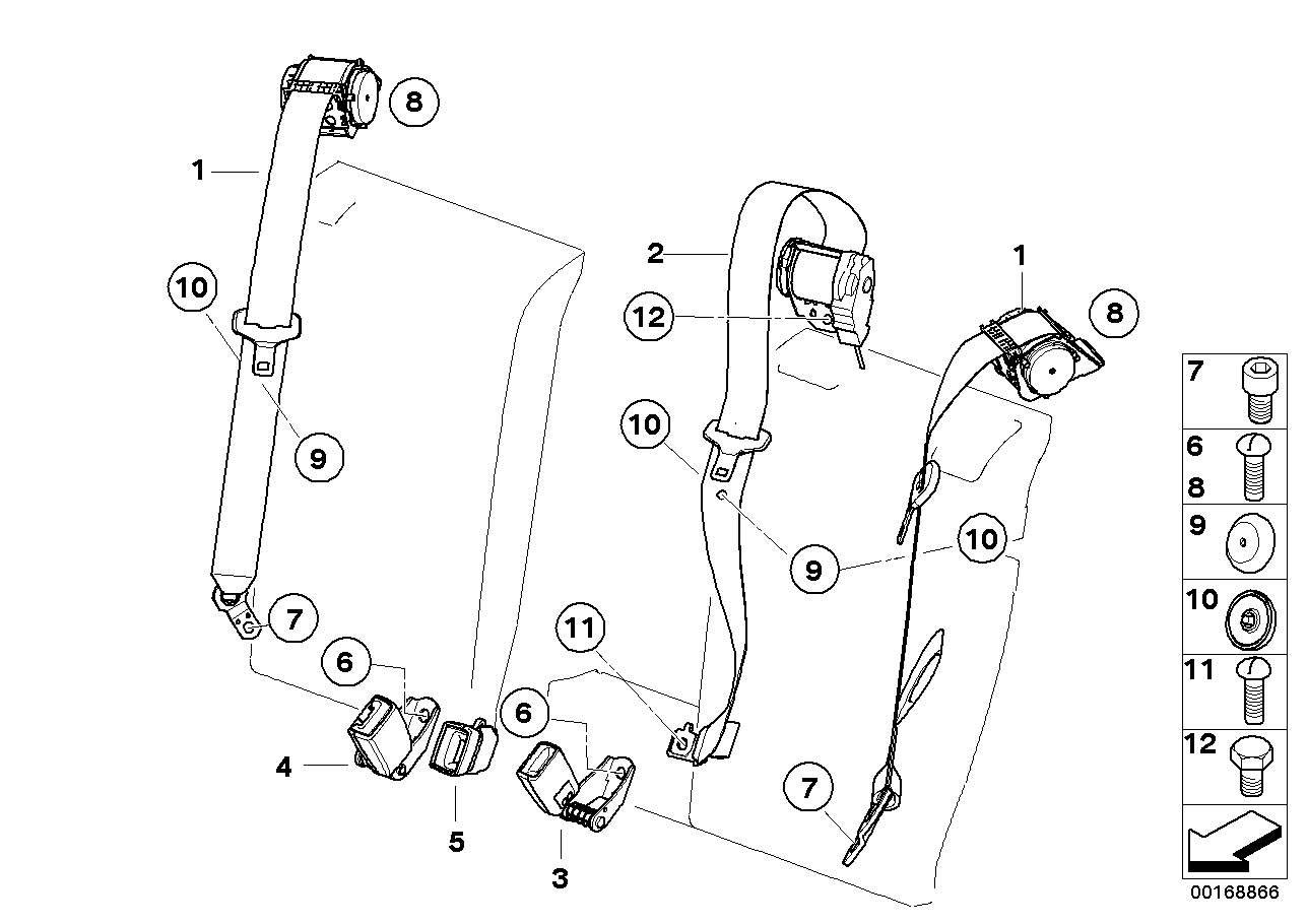 Genuine BMW 72117050677 E83 Fillister Head Screw (Inc. X3) | ML Performance UK UK Car Parts