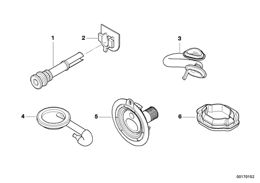 Genuine BMW 61136919384 E91 Rubber Grommet F Inside Rear View Mirror (Inc. 335is, 316d & 420i) | ML Performance UK UK Car Parts