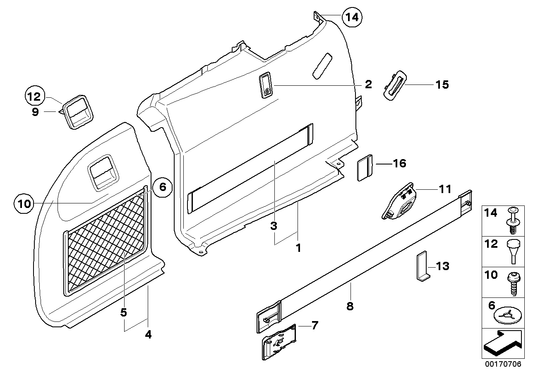 Genuine BMW 51477157609 E61 Parcel Net GRAU (Inc. 525i, 520i & 523i) | ML Performance UK UK Car Parts