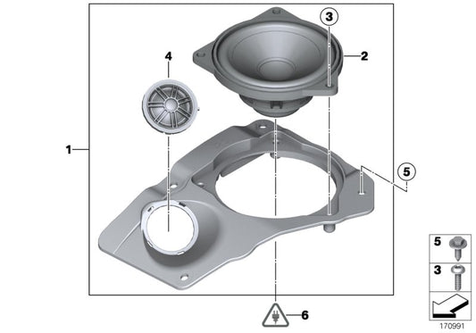 Genuine BMW 65139151971 Top-Hifi Loudspeaker Carrier, Left TOP-HIFI SYSTEM (Inc. 760LiS, 750LiS & 740Li) | ML Performance UK UK Car Parts