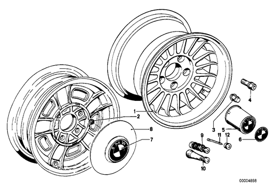 Genuine BMW 36111117425  Light Alloy Rim 7JX14 ET:11 (Inc. 3.0CSiL, 2500 & 2800) | ML Performance UK Car Parts