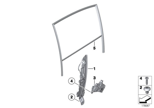 Genuine BMW 51357182615 Electr.Window Lifter Rear Left (Inc. 750iX, 750LdX & 730Li) | ML Performance UK UK Car Parts