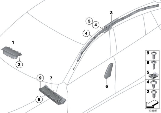 Genuine BMW 72127357082 Side Airbag, Front Right Seat (Inc. 520dX, 520i & 528i) | ML Performance UK UK Car Parts